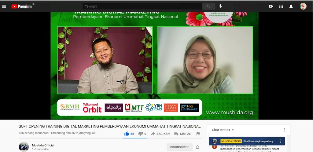 PP Mushida Gelar Training Digital Marketing Tingkat Nasional