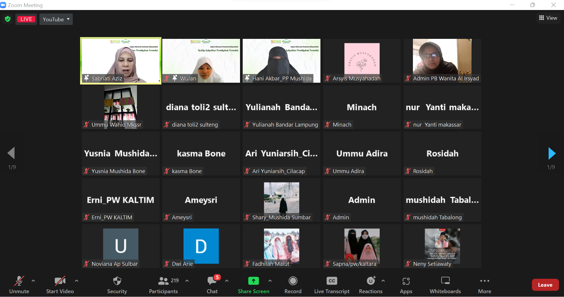 PP Mushida Hadirkan Webinar Tentang Menjaga Sakralitas Pernikahan