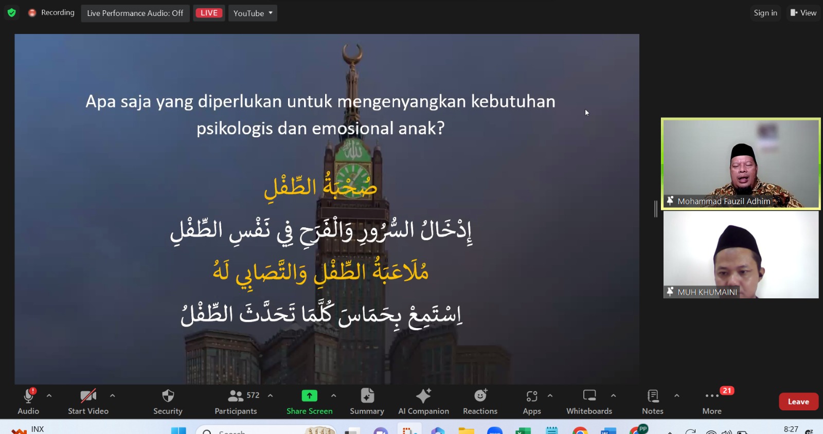 Webinar Parenting PP Mushida Menambah Wawasan Orang Tua Menyiapkan Aqil Baligh Anak