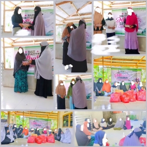 Peringati HSJD: Mushida Luwu Utara Bagikan Jilbab Untuk Muslimah Muallaf