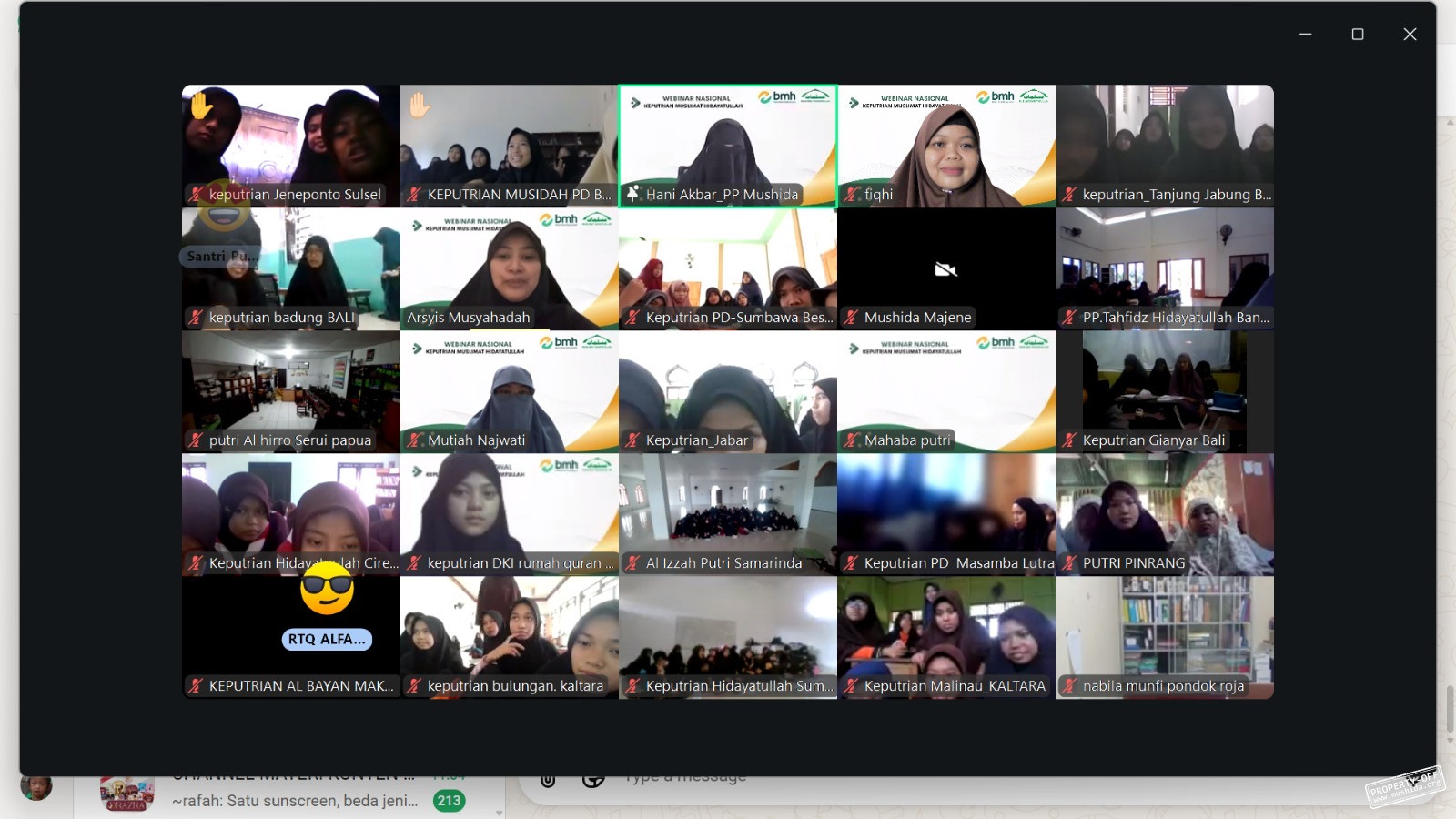 Keputrian PP Muslimat Hidayatullah Gelar Webinar Nasional, Kaji Fenomena LGBT dan Ketahanan Diri Muslimah