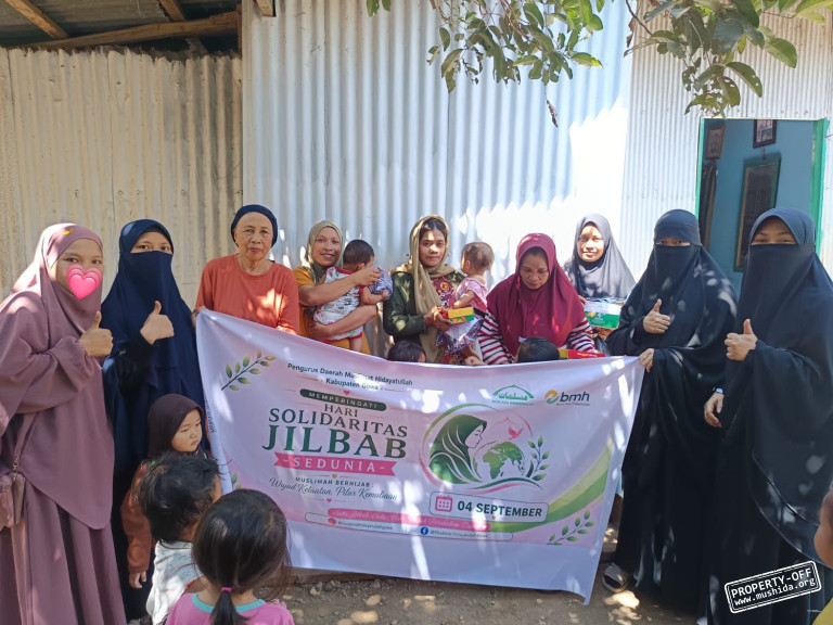 PD Muslimat Hidayatullah Gowa Hadirkan Semangat Berbagi di Hari Solidaritas Jilbab Sedunia