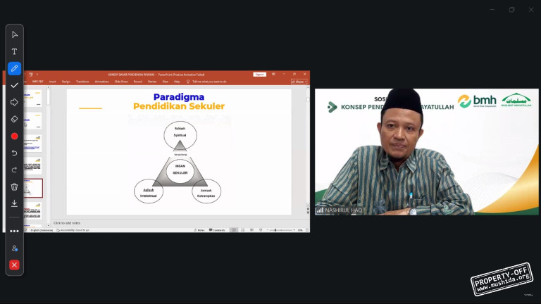 Webinar Pendidikan Muslimat Hidayatullah Tegaskan Tujuan Pendidikan Islam Lahirkan Insan Kamil