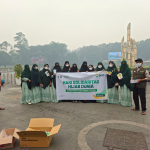 PW Mushida Kalimantan Barat Bersinergi dengan Laznaz BMH Bagikan Hijab, Masker, dan Vitamin di Tengah Karhutla