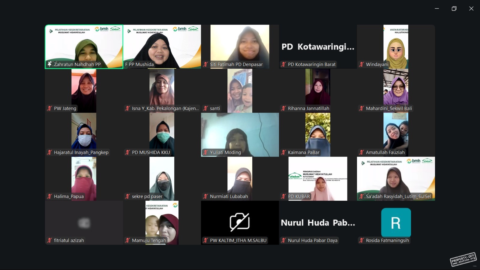 Pelatihan Administrasi Kesekretariatan Muslimat Hidayatullah: Ikhtiar Menggerakkan Roda Organisasi