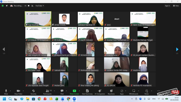 Dorong Transformasi Digital, Muslimat Hidayatullah Gelar Bimtek Sistahid Nasional